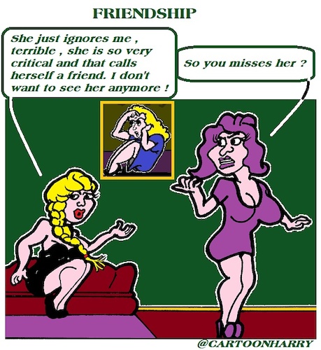 Cartoon: Friendship (medium) by cartoonharry tagged friendship