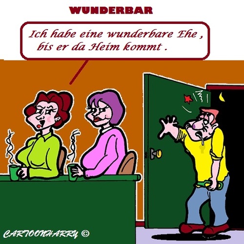 Cartoon: Grossartig (medium) by cartoonharry tagged ehe,besoffen,fantastisch