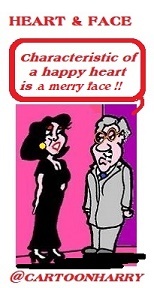 Cartoon: Heart and Face (medium) by cartoonharry tagged heart,face,cartoonharry