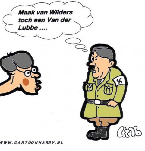 Cartoon: Hitler en Balkenende (medium) by cartoonharry tagged vuur
