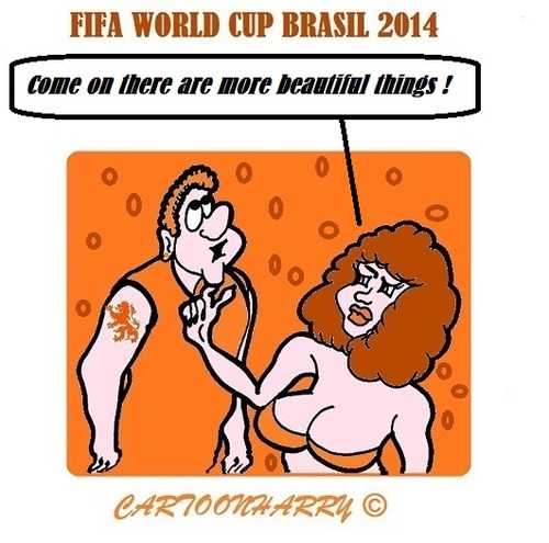 Cartoon: Important Things (medium) by cartoonharry tagged things,up,head,important,netherlands,fifa