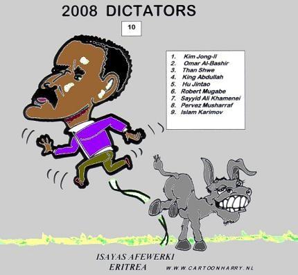 Cartoon: Isayas Afewerki (medium) by cartoonharry tagged afewerki,dictator,donkey