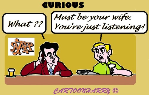 Cartoon: Just Listen (medium) by cartoonharry tagged bar,talks,iphone,silence,listen