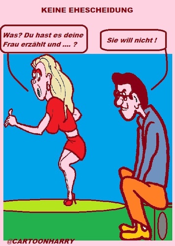 Cartoon: Keine Ehescheidung (medium) by cartoonharry tagged ehescheidung,scheidung