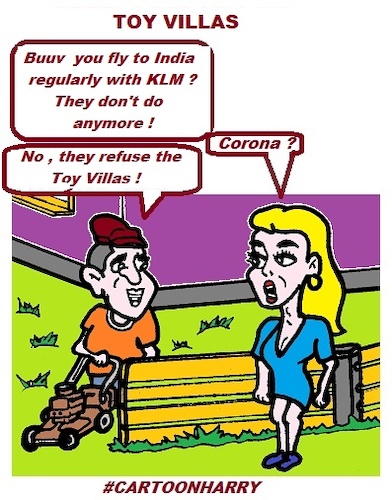 Cartoon: KLM Toy Villas (medium) by cartoonharry tagged villas,cartoonharry