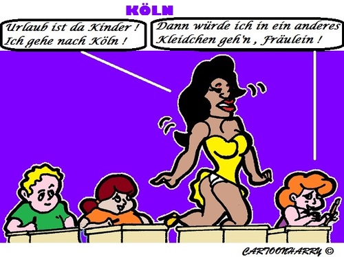 Cartoon: Koeln (medium) by cartoonharry tagged vergewaltigung,koeln,frauen,maedchen