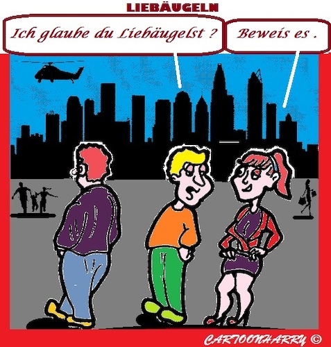 Cartoon: Liebäugeln (medium) by cartoonharry tagged liebaugeln,stadt,flirt