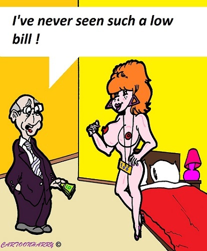 Cartoon: Low Bill (medium) by cartoonharry tagged bill,low,cartoon,cartoonist,cartoonharry,dutch,pay,toon,toons,toonpool