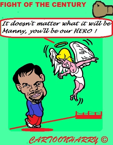 Cartoon: Manny Pacquiao (medium) by cartoonharry tagged usa,sports,boxing,fight,century,manny,pacquiao,philippines