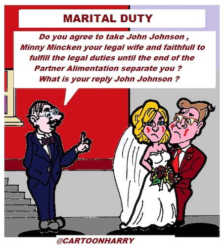 Cartoon: Marital Duty (medium) by cartoonharry tagged cartoonharry