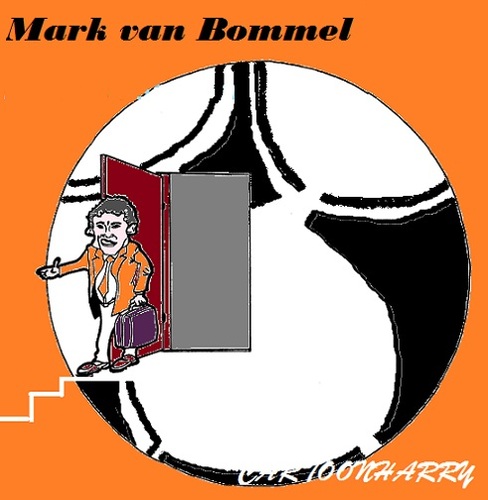 Cartoon: Mark van Bommel (medium) by cartoonharry tagged vanbommel,markvanbommel,interland,voetbal,karikatuur,holland,cartoonist,cartoonharry,dutch,toonpool