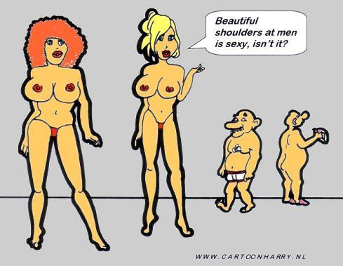 Cartoon: Men-Shoulders (medium) by cartoonharry tagged sexy,shoulders,men