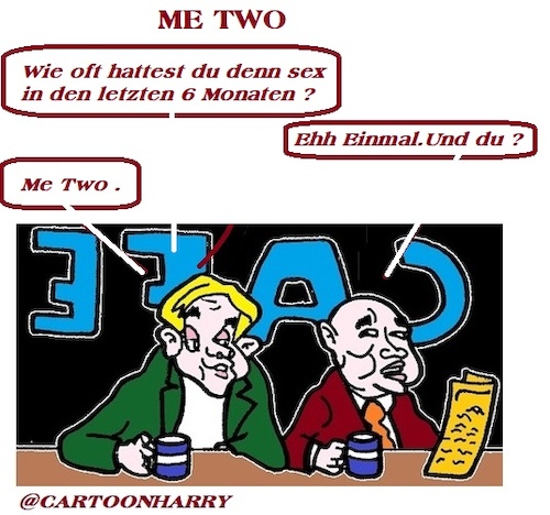 Cartoon: MeTwo (medium) by cartoonharry tagged metwo,cartoonharry