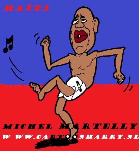 Cartoon: Michel Martelly (medium) by cartoonharry tagged martelly,haiti,lullaby,president,singer,cartoon,caricature,cartoonist,cartoonharry,dutch,toonpool