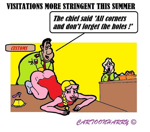 Cartoon: Next Vacation (medium) by cartoonharry tagged corners,holes,chief,customs,vacation,2014,holiday