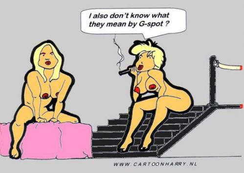 Cartoon: No clue (medium) by cartoonharry tagged gspot,naked,love