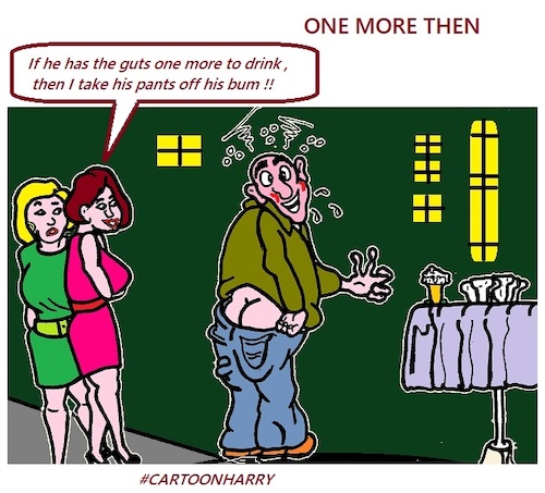 Cartoon: One More Then (medium) by cartoonharry tagged pants,cartoonharry