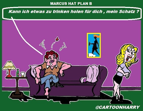 Cartoon: Plan B (medium) by cartoonharry tagged plan,liebe
