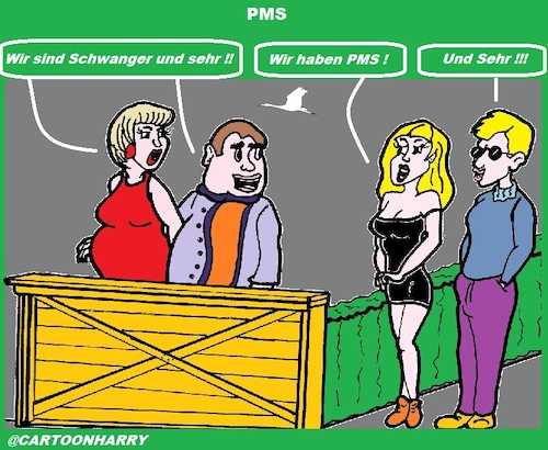 Cartoon: PMS (medium) by cartoonharry tagged pms,mann,frau