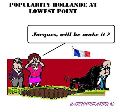 Cartoon: Popularity Hollande (medium) by cartoonharry tagged france,paris,hollande,popularity