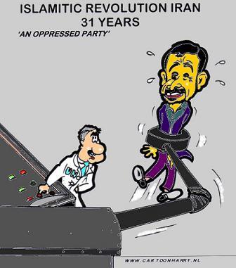 Cartoon: Revolution Party (medium) by cartoonharry tagged iran,party,islamitic,ahmadinejad,cartoonharry,cartoon