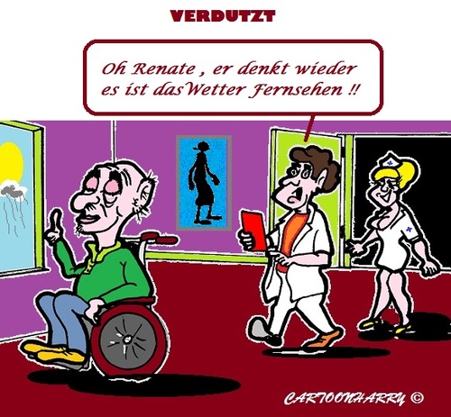 Cartoon: Schoenes Wetter (medium) by cartoonharry tagged opi,wetter
