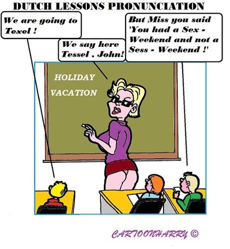 Cartoon: School (medium) by cartoonharry tagged school,lesson,pronunciation,texel