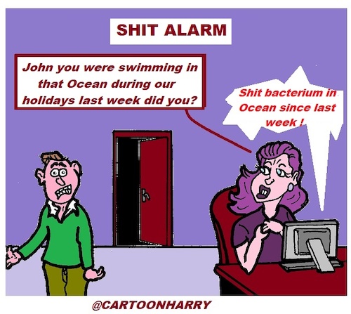 Cartoon: Shit Alarm (medium) by cartoonharry tagged shit,cartoonharry,alarm