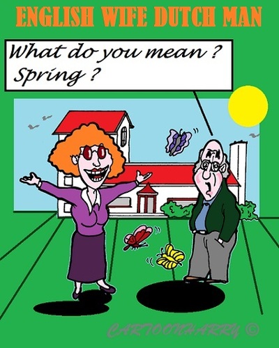Cartoon: Spring is Jump (medium) by cartoonharry tagged 2015,spring,dutch,english,jump
