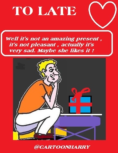 Cartoon: To Late (medium) by cartoonharry tagged valentine,cartoonharry,late