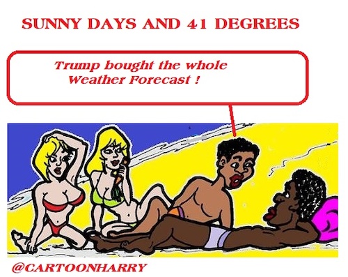Cartoon: Trump (medium) by cartoonharry tagged trump,weather
