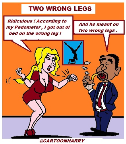 Cartoon: Two Wrong Legs (medium) by cartoonharry tagged legs,cartoonharry