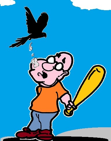 Cartoon: Vogelscheisse (medium) by cartoonharry tagged vogel,scheisse