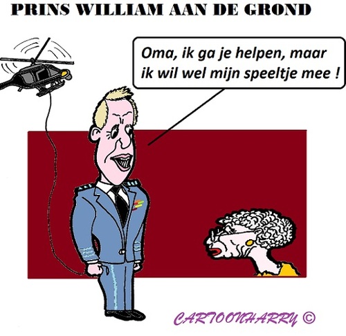 Cartoon: William (medium) by cartoonharry tagged prins,william,england,speeltje
