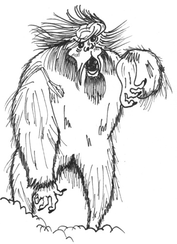 Cartoon: Yeti 2011 (medium) by cartoonharry tagged terrible,snowman,deviantart,buurtlink,linkedin,hyves,facebook,toonsup,toonpool,dutch,cartoonharry,cartoonist,drawing,arts,art,cool,artist,cartooncomix,comics,comic,yeti,backyard