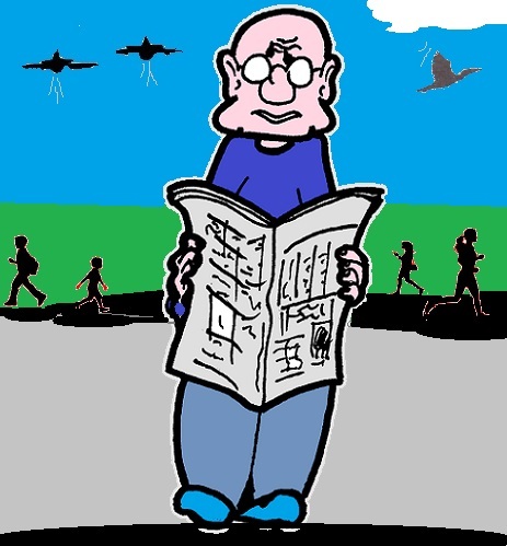 Cartoon: Zeitung (medium) by cartoonharry tagged zeitung,expression