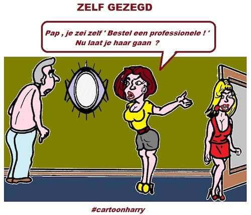 Cartoon: Zelf Gezegd (medium) by cartoonharry tagged zelf,cartoonharry