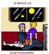 Cartoon: A White Lie (small) by cartoonharry tagged white,lie,cartoonharry