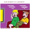 Cartoon: Agreement (small) by cartoonharry tagged cartoonharry