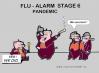 Cartoon: Alarm Stage 6 (small) by cartoonharry tagged pig,flu,alarm,pandemic