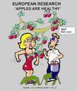 Cartoon: Apple Research (small) by cartoonharry tagged apple feeling european research girl man cartoonharry cartoons