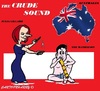 Cartoon: Australia (small) by cartoonharry tagged gillard mathiesen didgeridoo accordeon clarinet vips famous politicians cartoons cartoonists cartoonharry dutch toonpool
