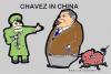 Cartoon: Chavez (small) by cartoonharry tagged venezuela