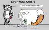 Cartoon: Crisis (small) by cartoonharry tagged crisis,cat,goldfish