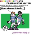 Cartoon: Discussion Homo Soccer (small) by cartoonharry tagged holland,gay,soccer,discussion,closer,homosexuality,toonpool