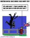 Cartoon: Dope Test (small) by cartoonharry tagged england,royalty,horse,doping