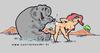Cartoon: Elephant Girl (small) by cartoonharry tagged girl,sexy,elephant,shower,tease,cartoonharry