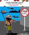 Cartoon: EuroPride2016 (small) by cartoonharry tagged terrorism,warnings,amsterdam,gaypride,europride