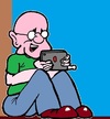 Cartoon: Expression (small) by cartoonharry tagged expression,grandpa,iphone