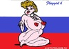 Cartoon: Flaggirl 6 (small) by cartoonharry tagged flaggirl girl flag russia cartoon cartoonist cartoonharry dutch toonpool